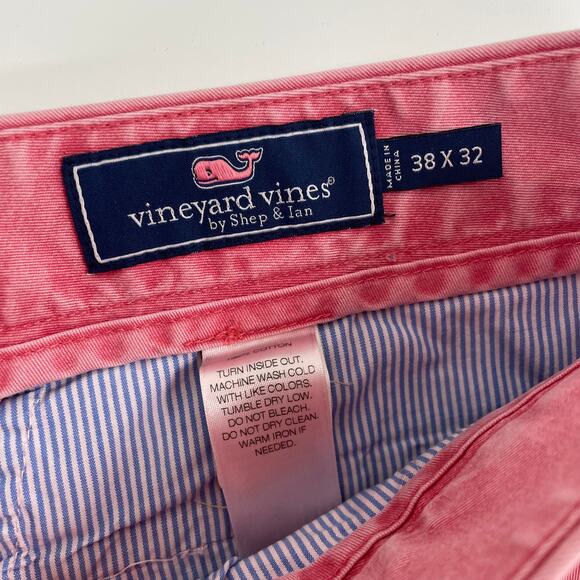 Vineyard Vines Chino Pant Coral Pink Mens 38x32 - Picture 4 of 5